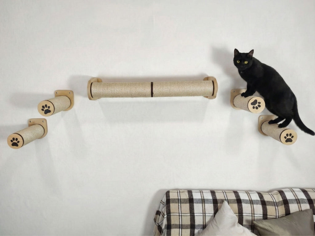 Cat's Sisal Playground Set - Scratcher & 4 Steps