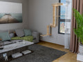 Rotating Window Cat Tree "Snake" �?Durable Wall Mounted Cat Furniture