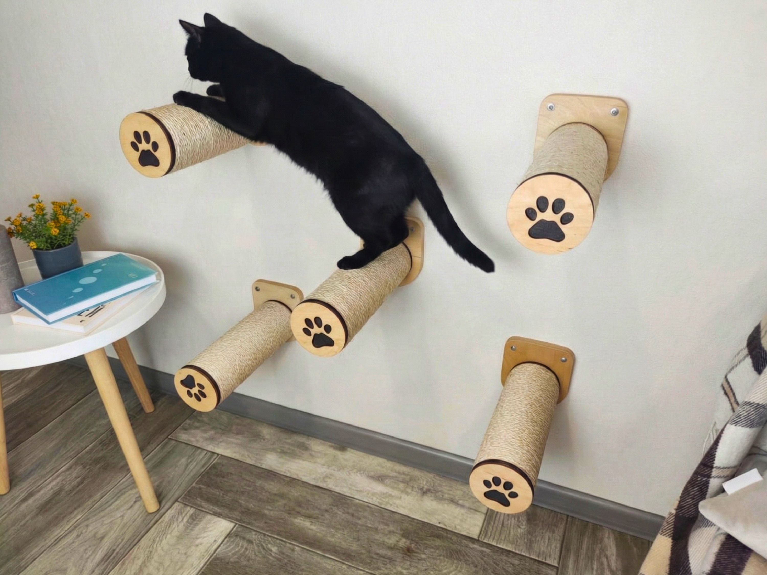 Set of 5 Sisal cat steps