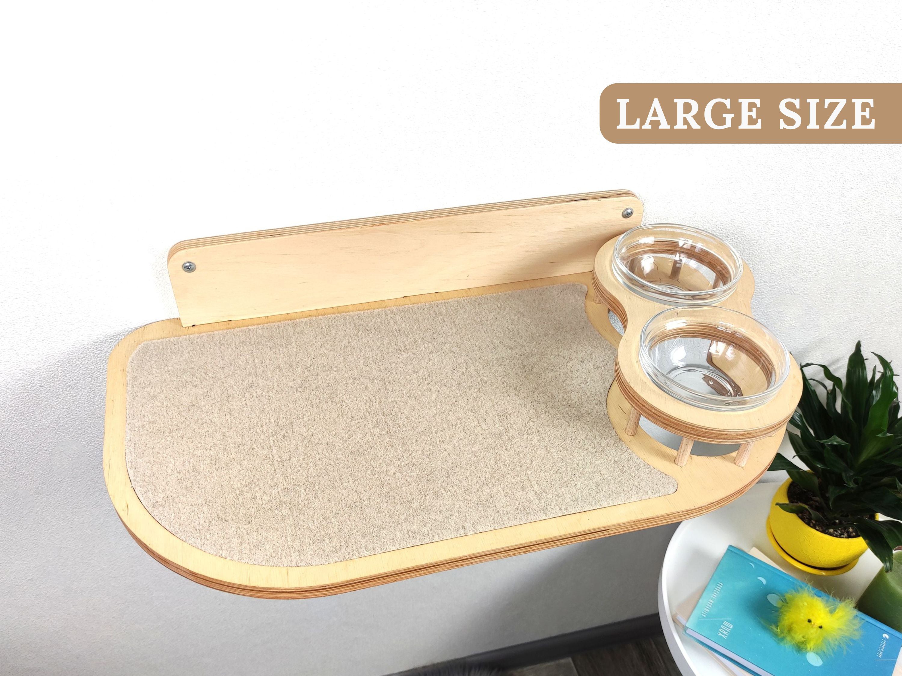 Elevated Сat Feeding Station (Wall Mounted)