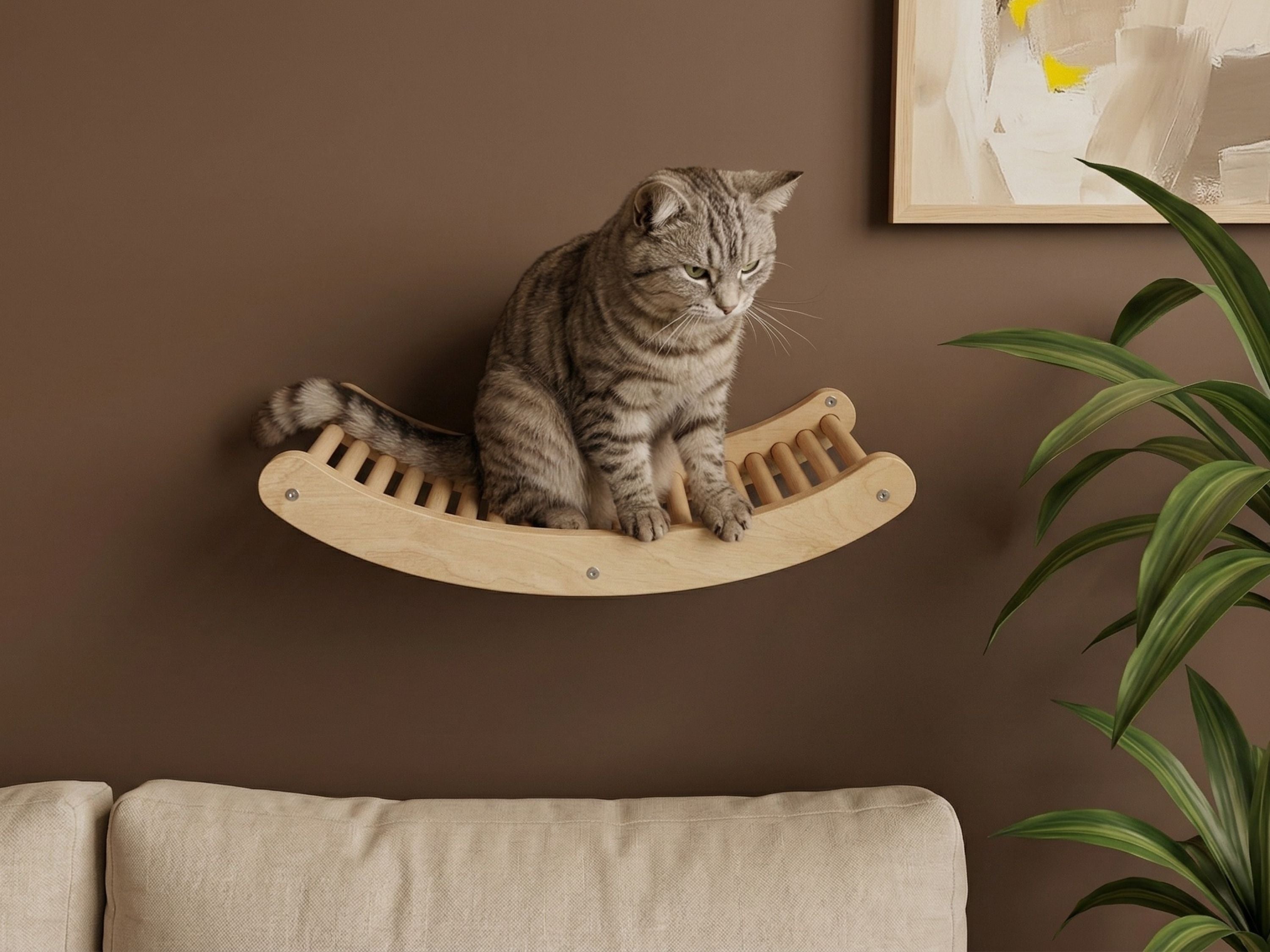 Single Wave Cat Climbing Shelf