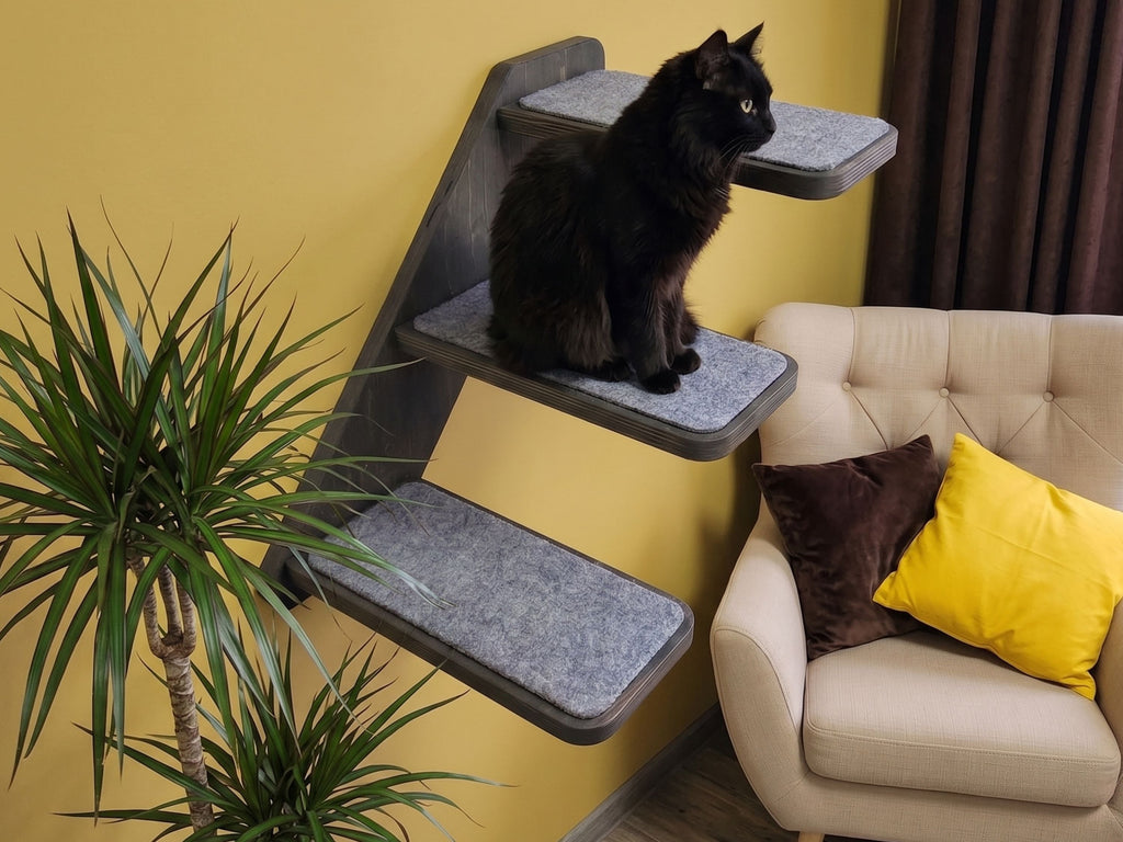 Cat wall ladder with steps