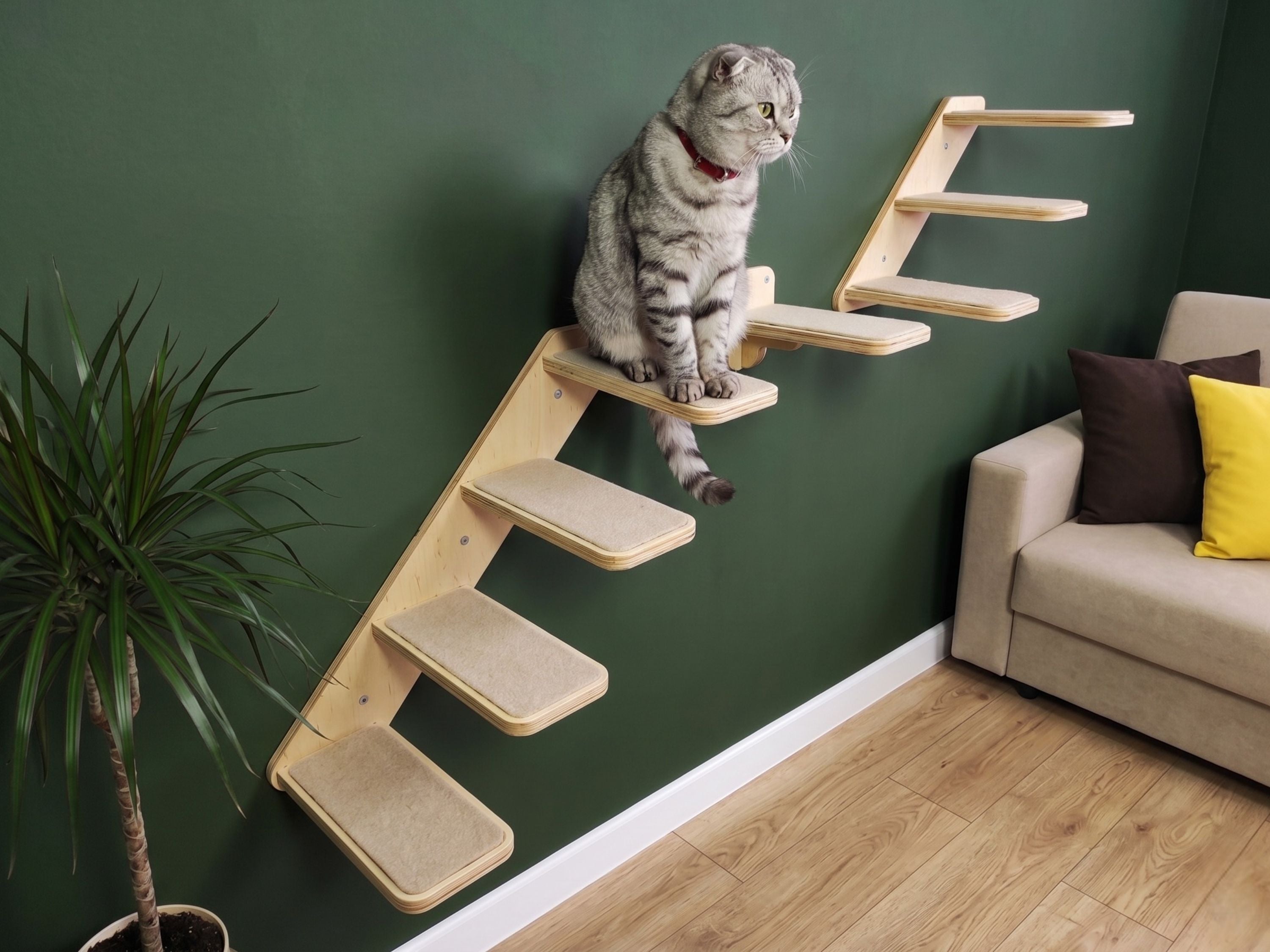 Set of Cat Ladder with Cat Wall Steps