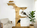 Cat Climbing Shelves: Tree with Steps and 3 Beds with Cushions