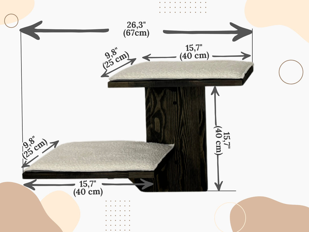 Two-Level Wall Shelf with Soft Cushions