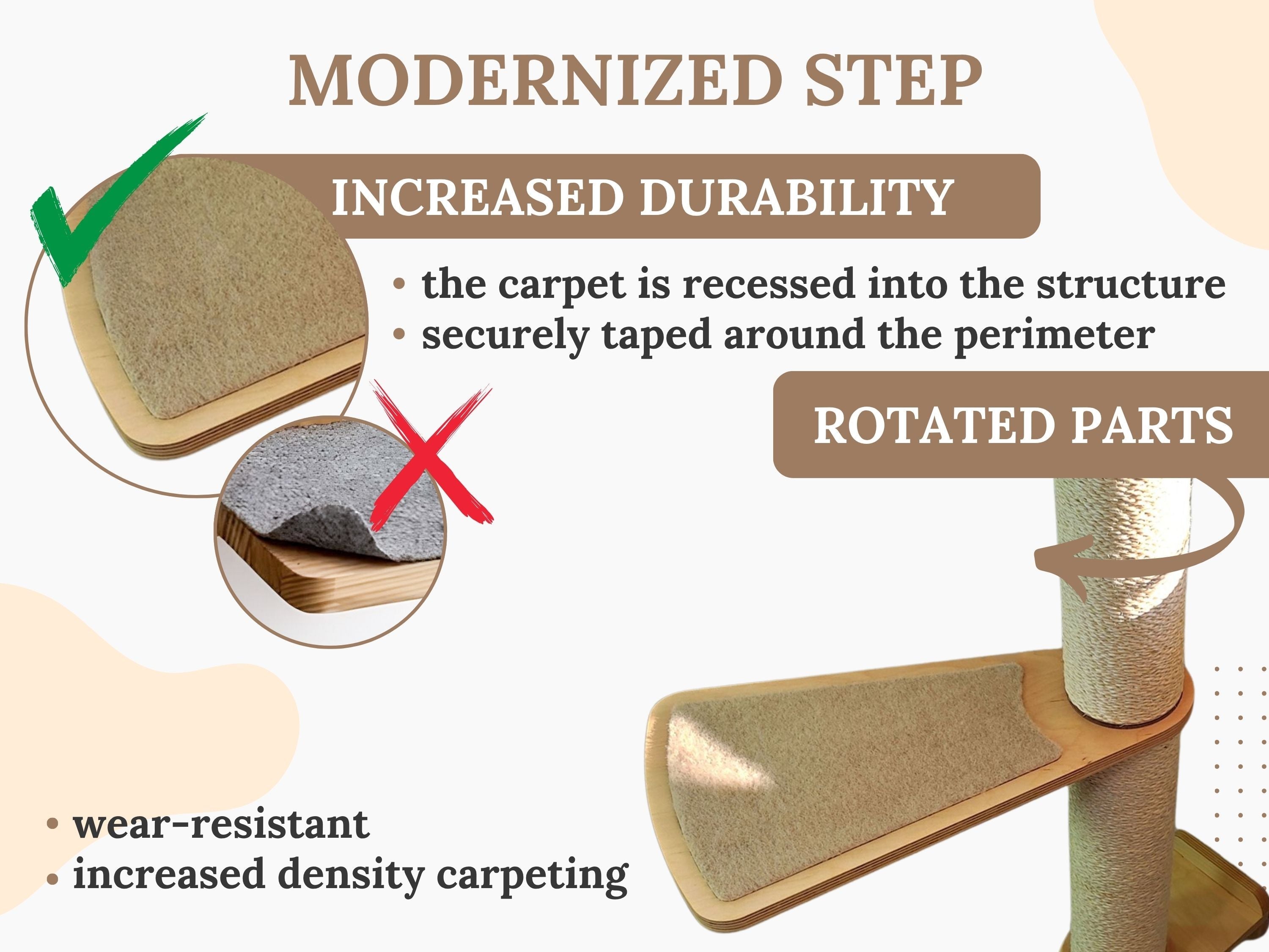 Cat Wall Scratcher Post (Wall-mounted)