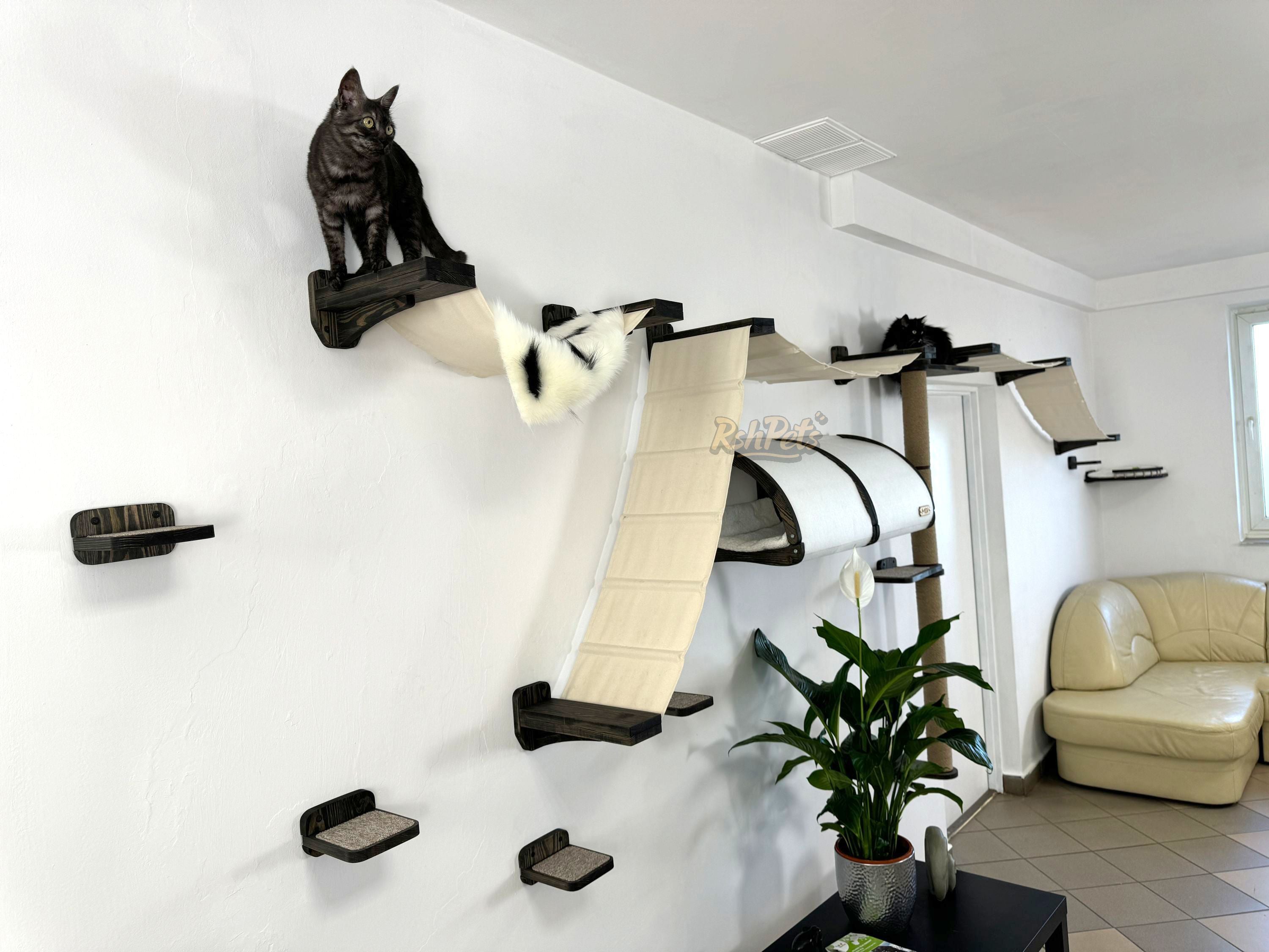 Modern Cat Wall Furniture Set �C Complete Playground for Cat