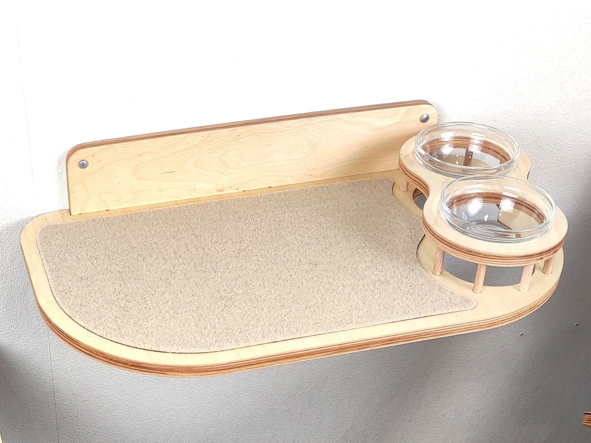 Elevated Сat Feeding Station (Wall Mounted)