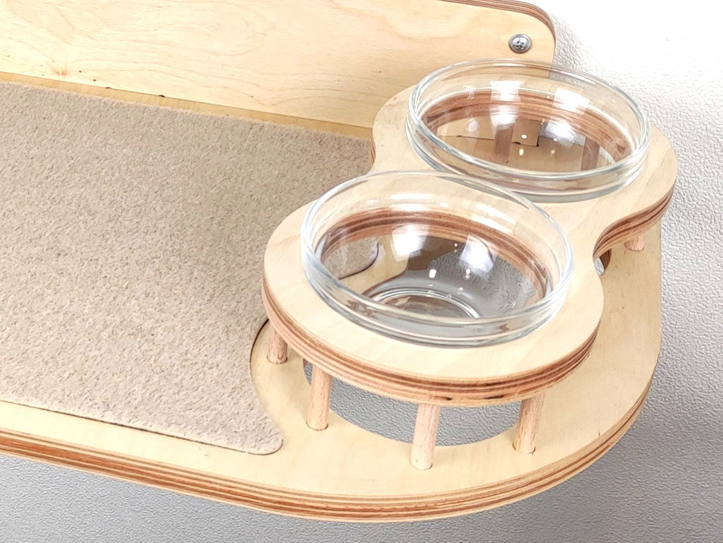 Elevated Сat Feeding Station (Wall Mounted)