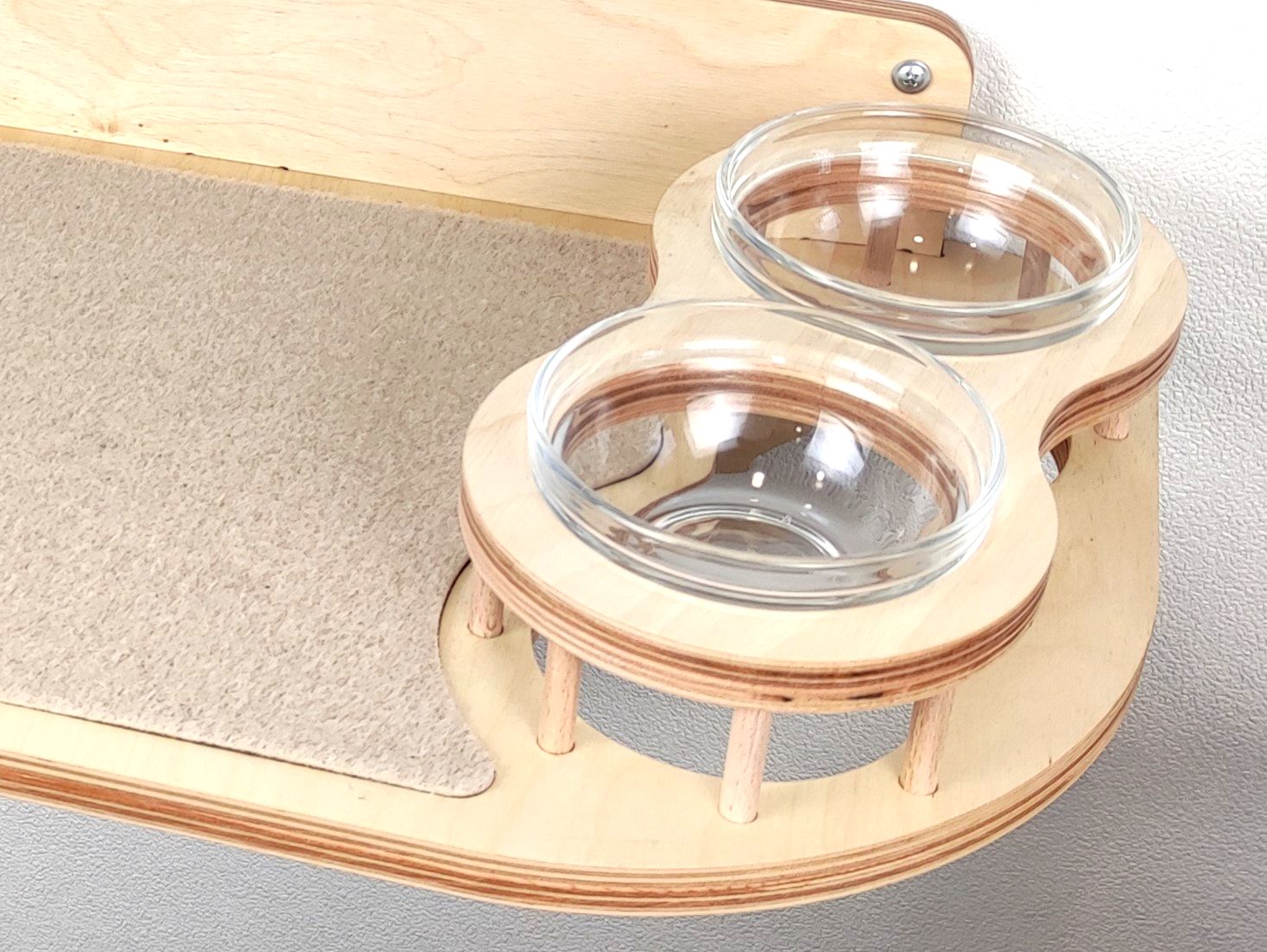 Elevated Сat Feeding Station (Wall Mounted)