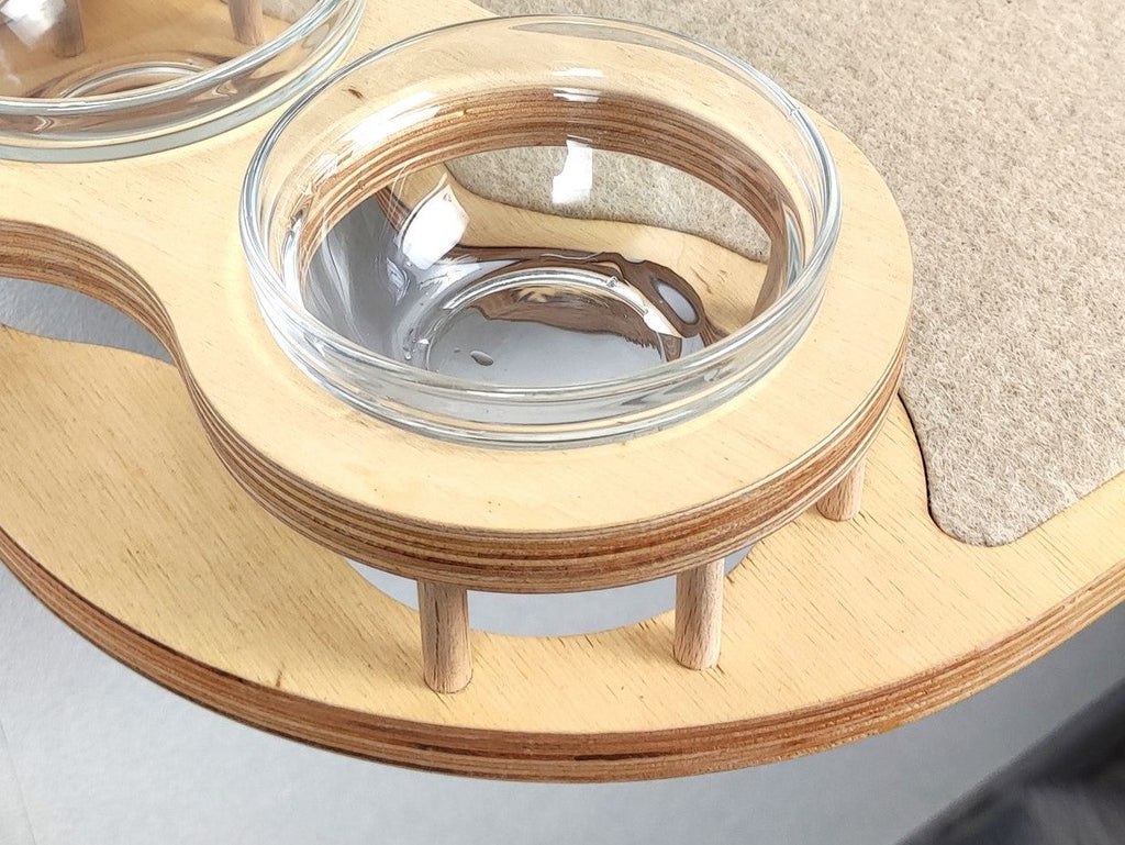 Elevated Сat Feeding Station (Wall Mounted)