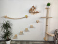 Large Set of Cat Furniture Bony - Scratching Post, Bed, Bridge, Steps