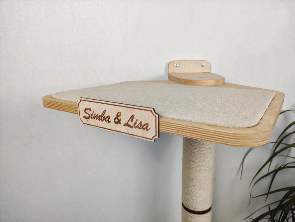 Cat Wall Scratcher Post (Wall-mounted)