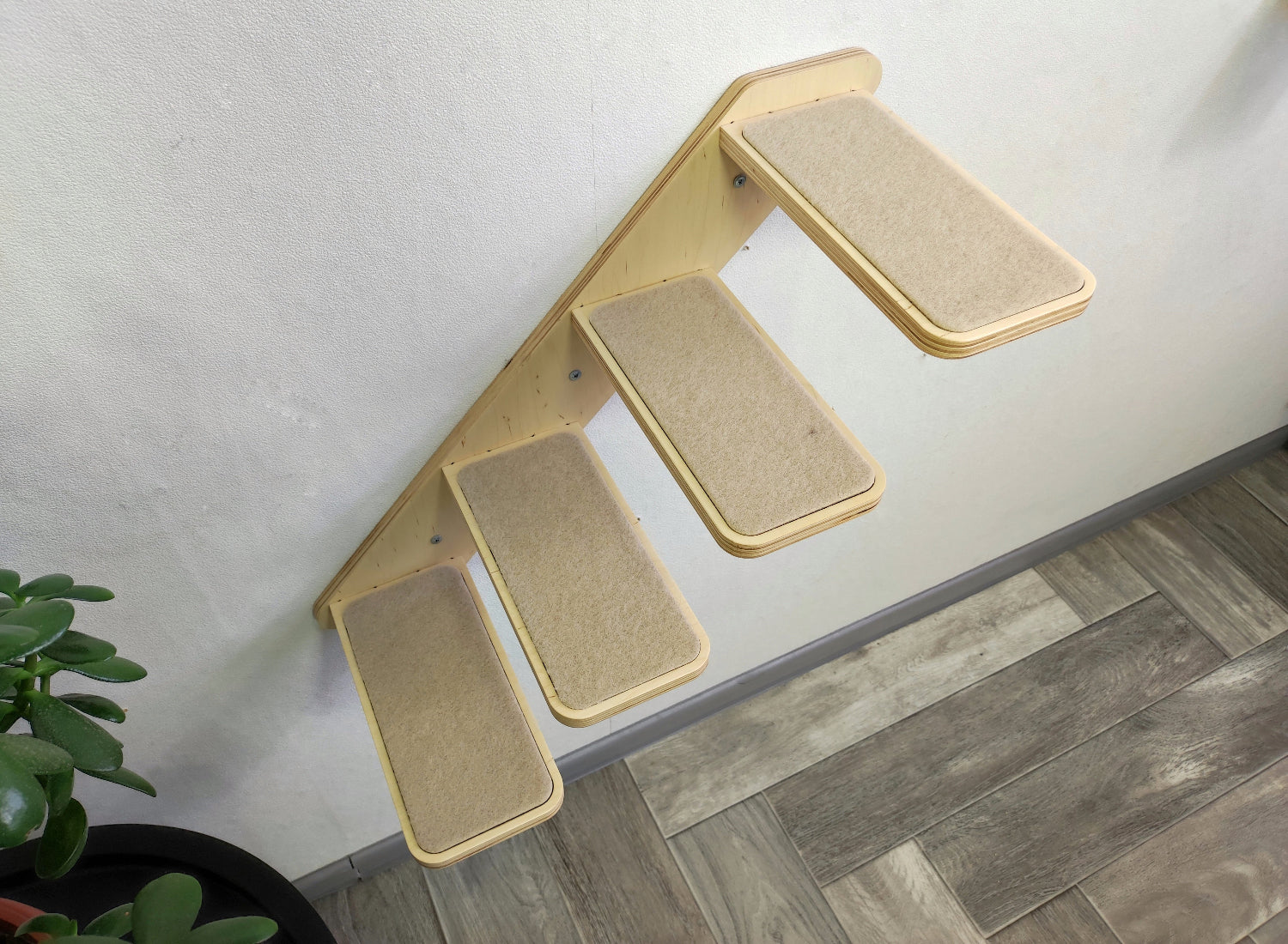 Cat wall ladder with steps