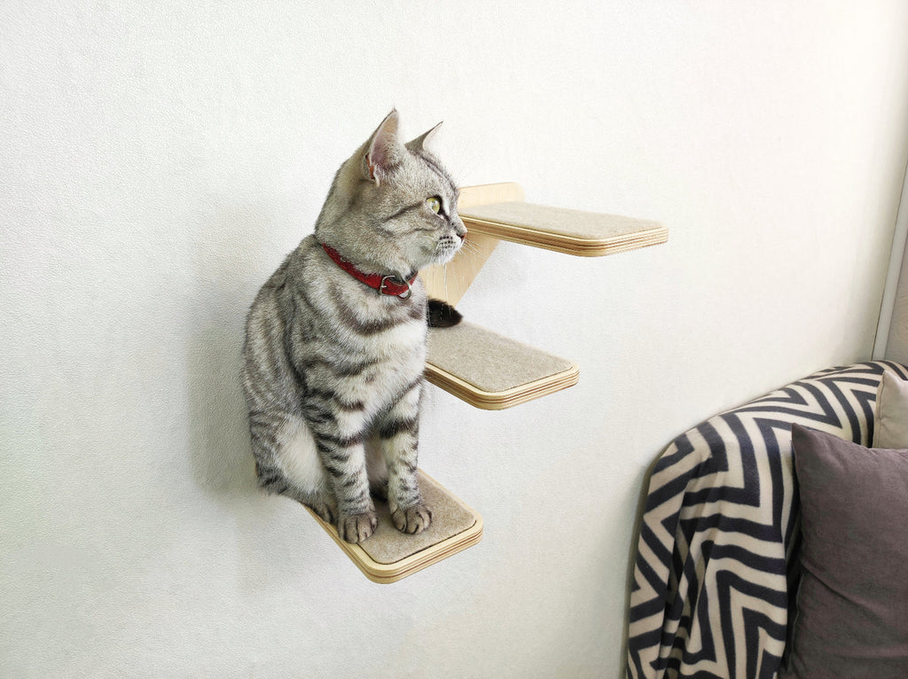 Cat wall ladder with steps