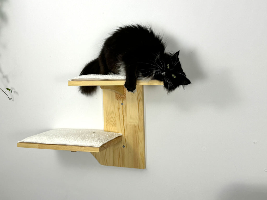 Two-Level Wall Shelf with Soft Cushions