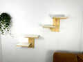 Set of Two-Level Wall Shelf with Soft Cushions