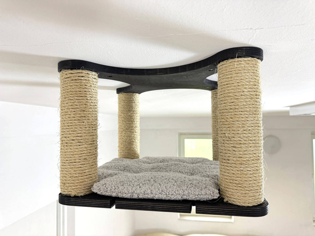 Ceiling Cat Shelf with Sisal Scratchers