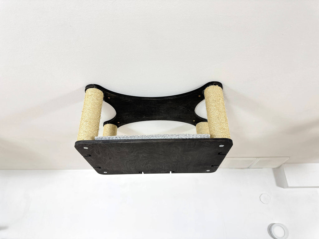 Extended Ceiling Cat Bed with Sisal Columns