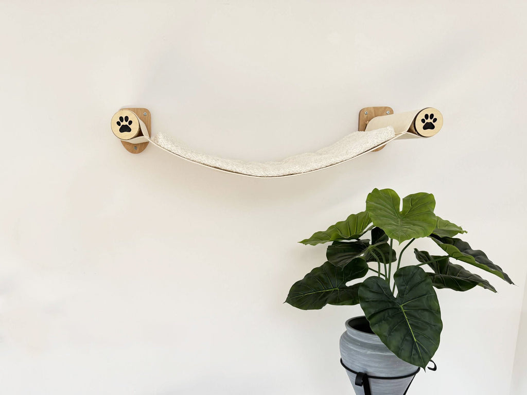 Wall-Mounted Cat Hammock with Cushion