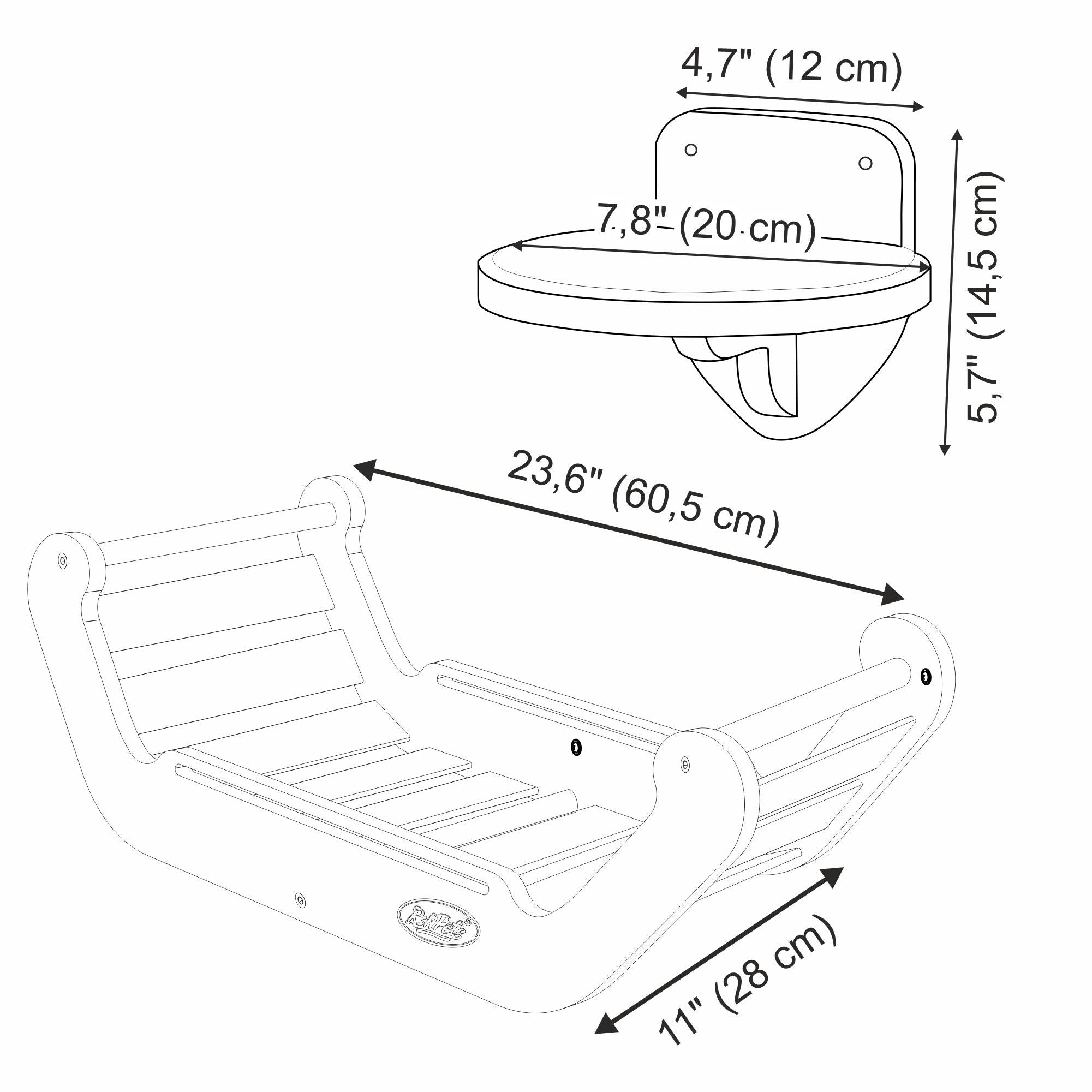 Modern Cat Wall Bed Set & 3 Steps: Climbing System