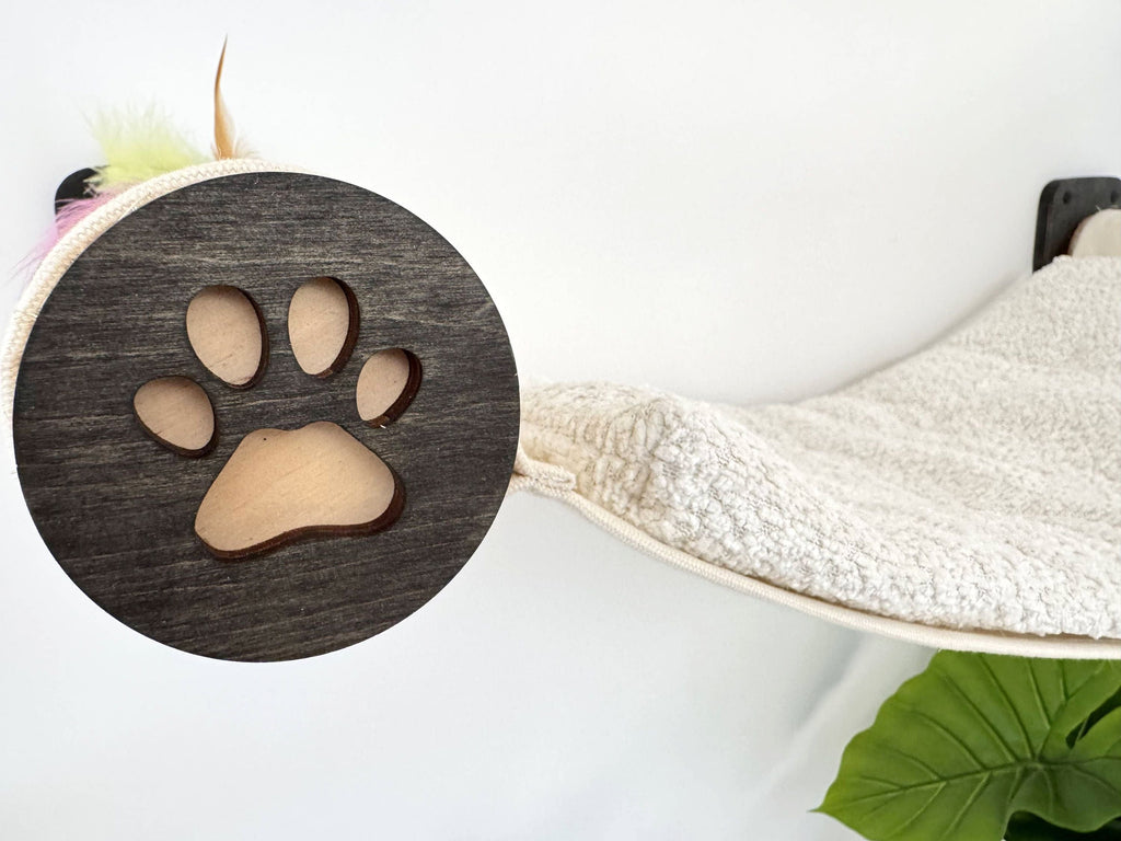 Wall-Mounted Cat Hammock with Cushion