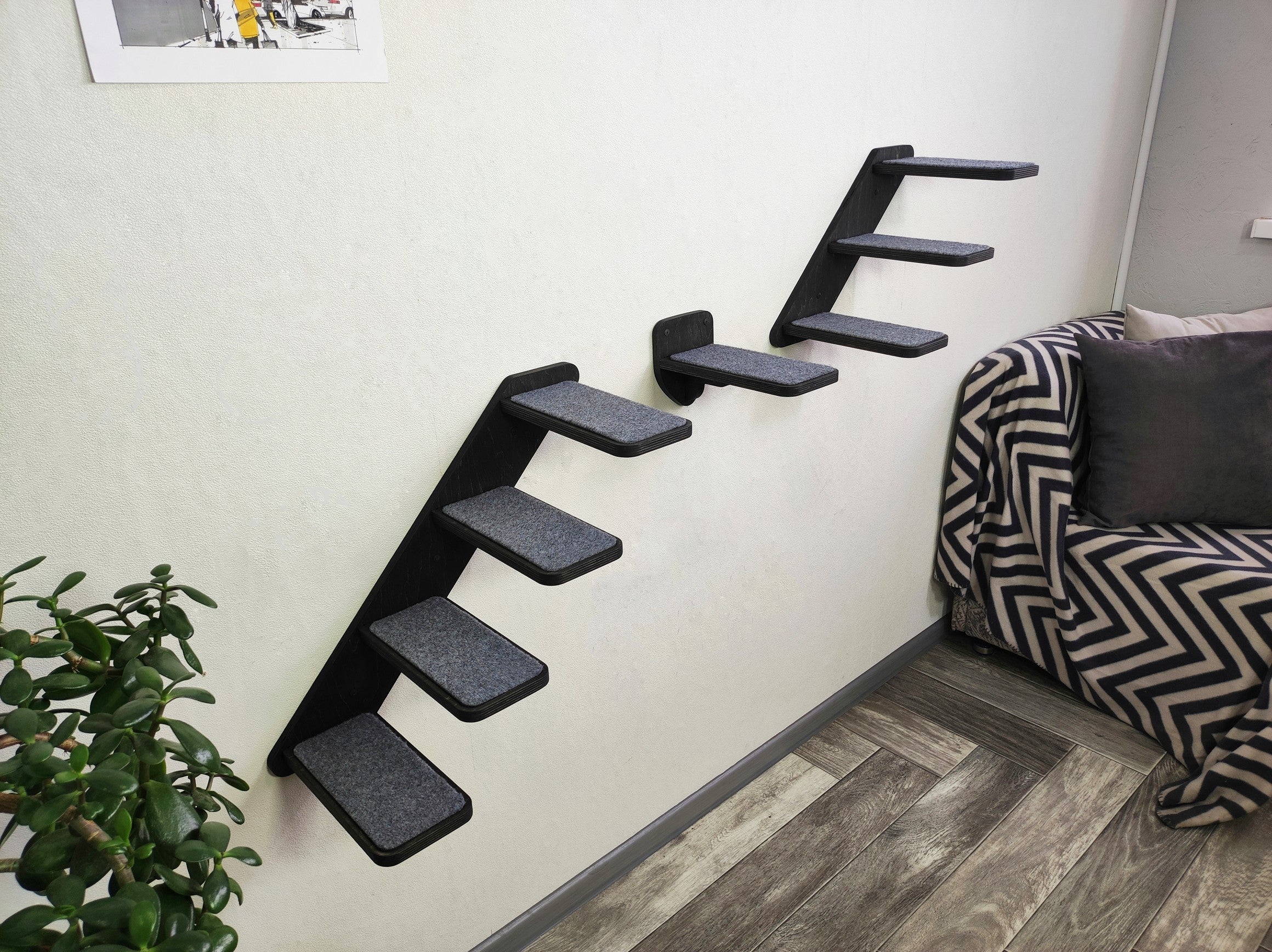 Set of Cat Ladder with Cat Wall Steps