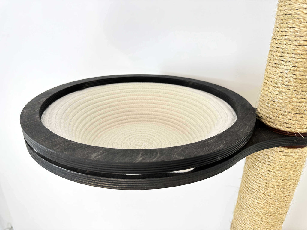 Space-Saving Cat Wall Set �?Scratcher, Cotton Basket & Step Shelf