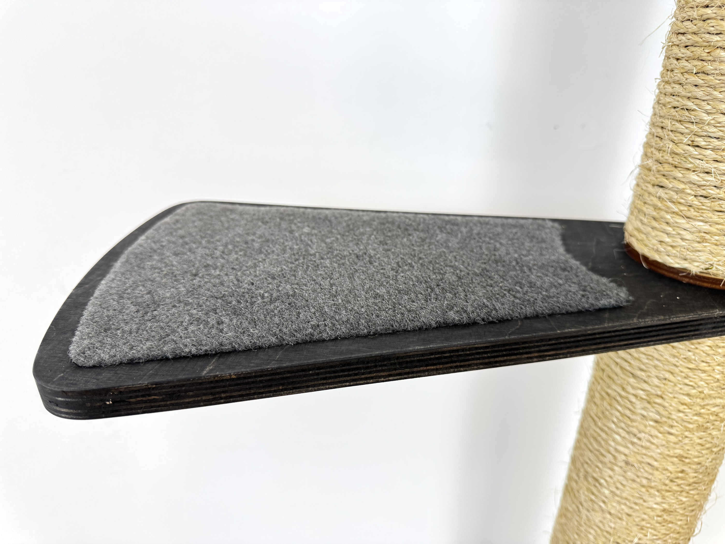 Vertical Wall Cat Scratcher with Cotton Beds & Step