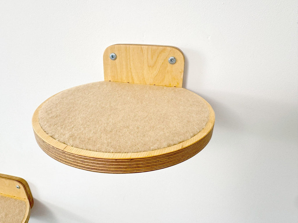 Wall Round Cat Step with Carpet