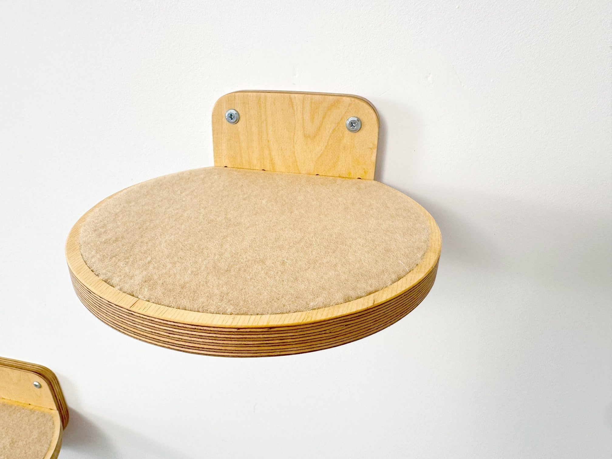 Wall Round Cat Step with Carpet