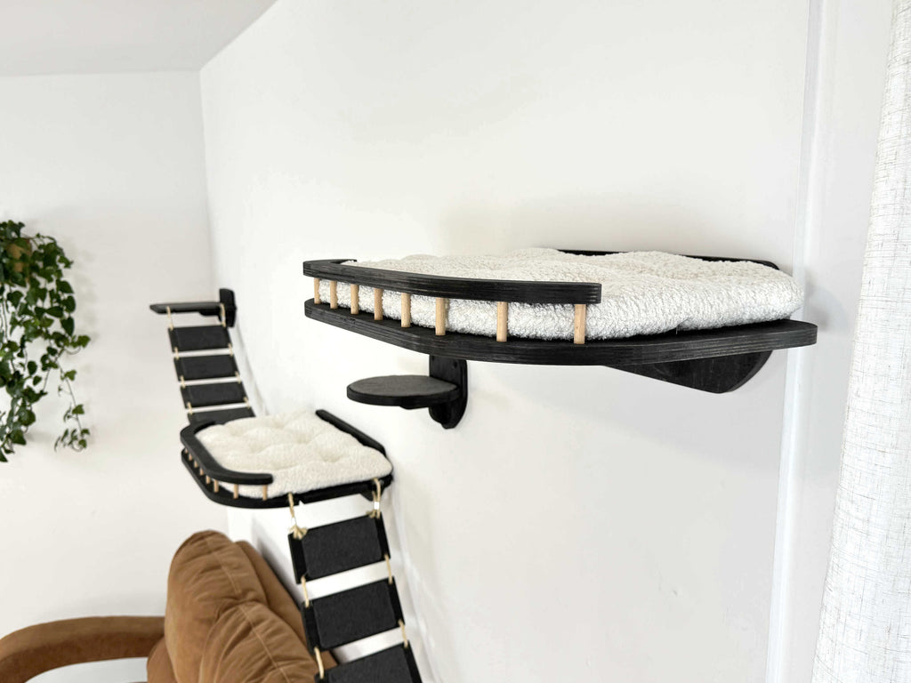 Cat Wall Playground: Large Bridge, Wall Step and Bed