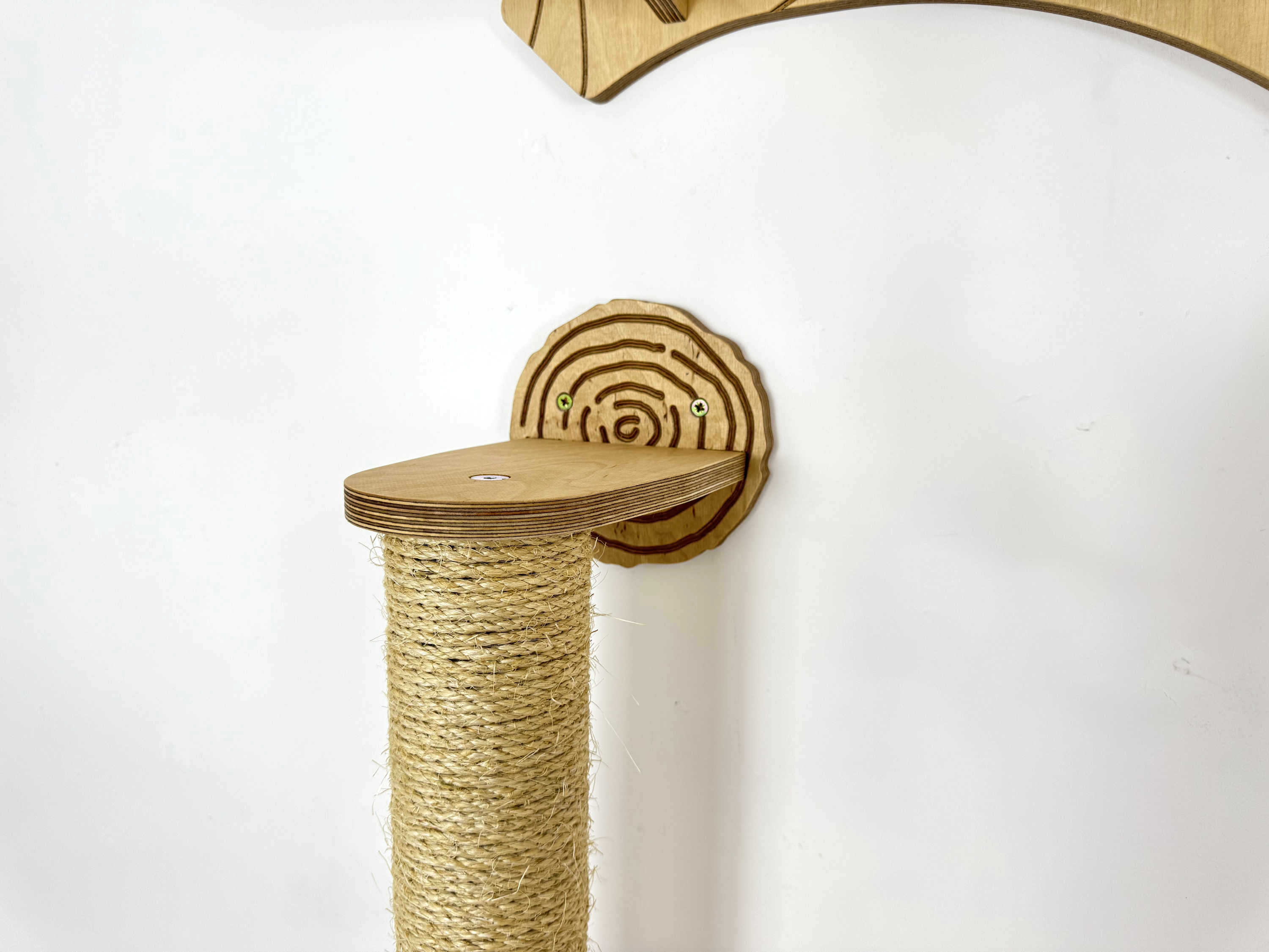 Wall Cat Tree “Climb & Lounge�?Set with Scratching Post