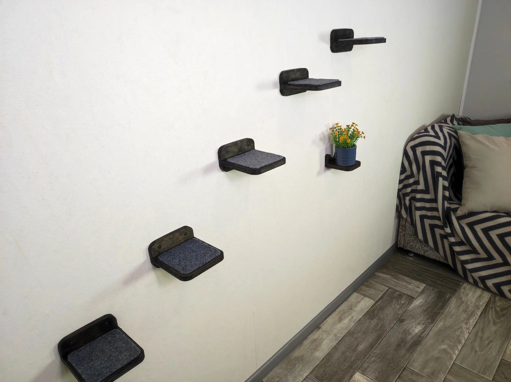 Set of 5 "mini" Cat Wall Steps