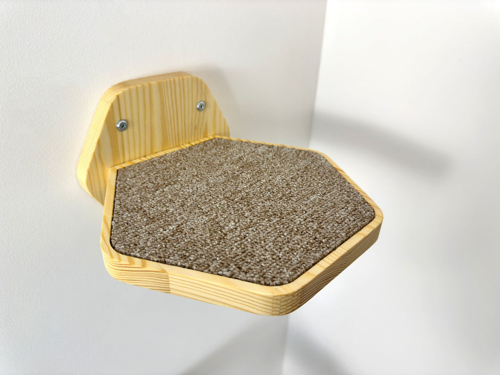 Hexgonal Wall-Mounted Cat Step