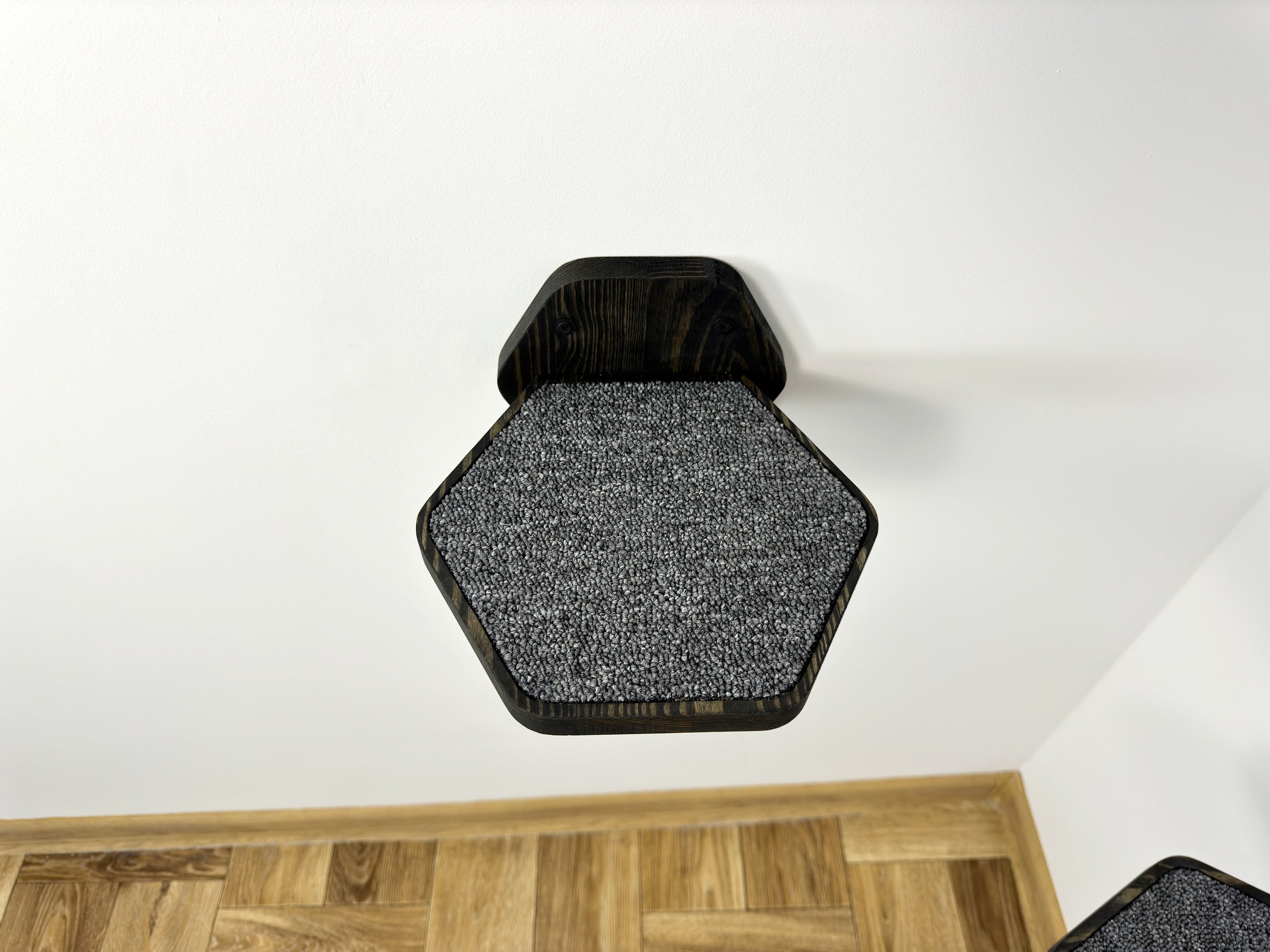 Set of Hexgonal Wall-Mounted Cat Step
