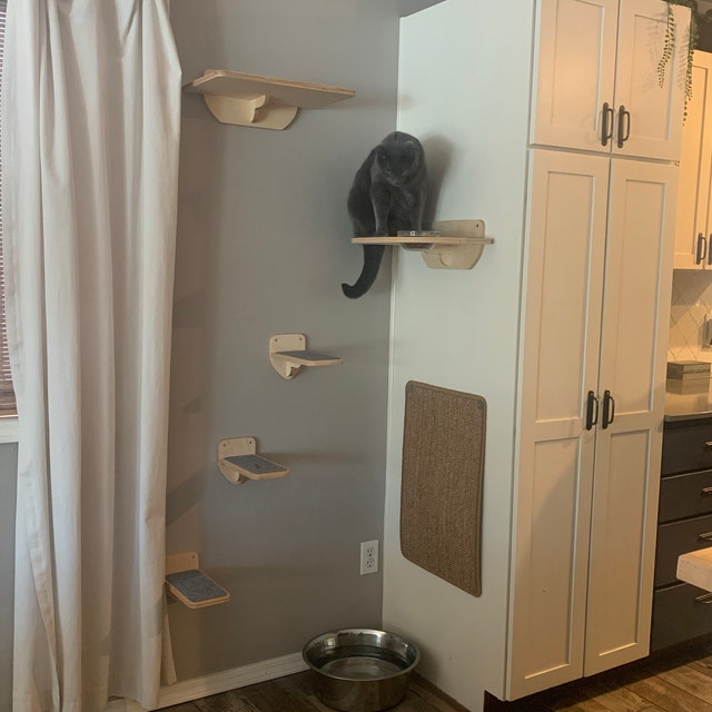 Large Flat Cat Wall Steps