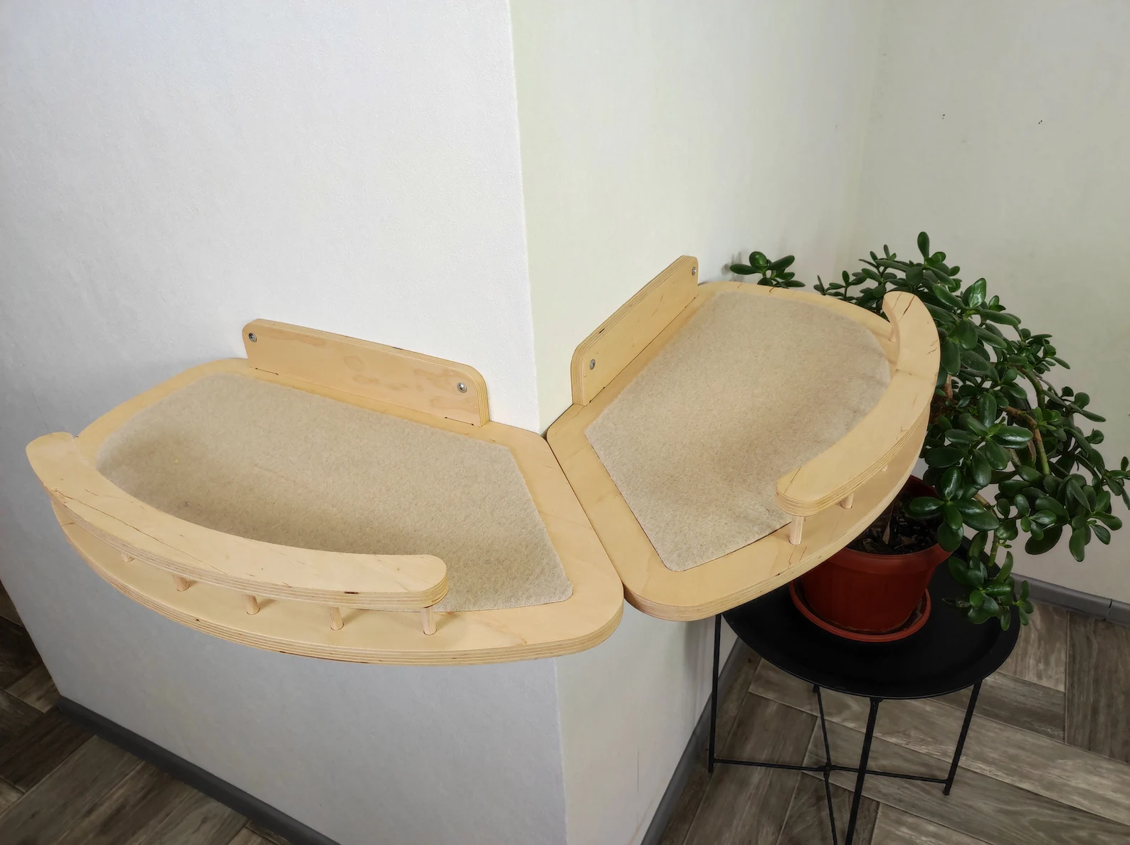 External Corner Cat Wall Shelf