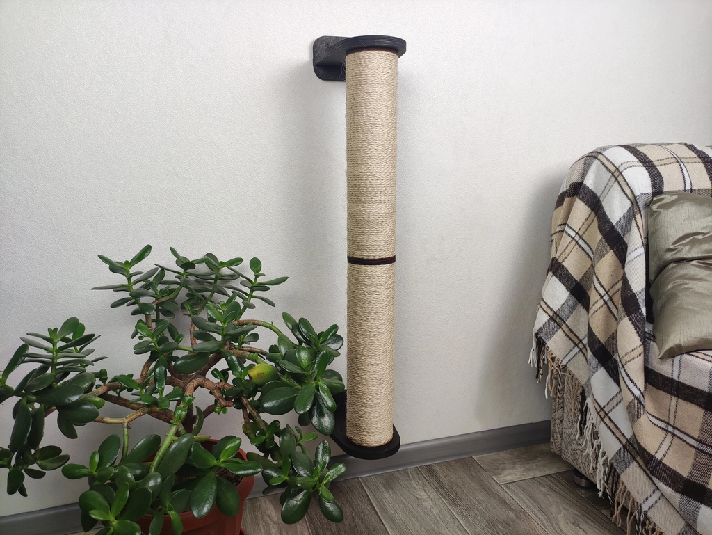 Cat Wall Scratcher Post (Wall-mounted)
