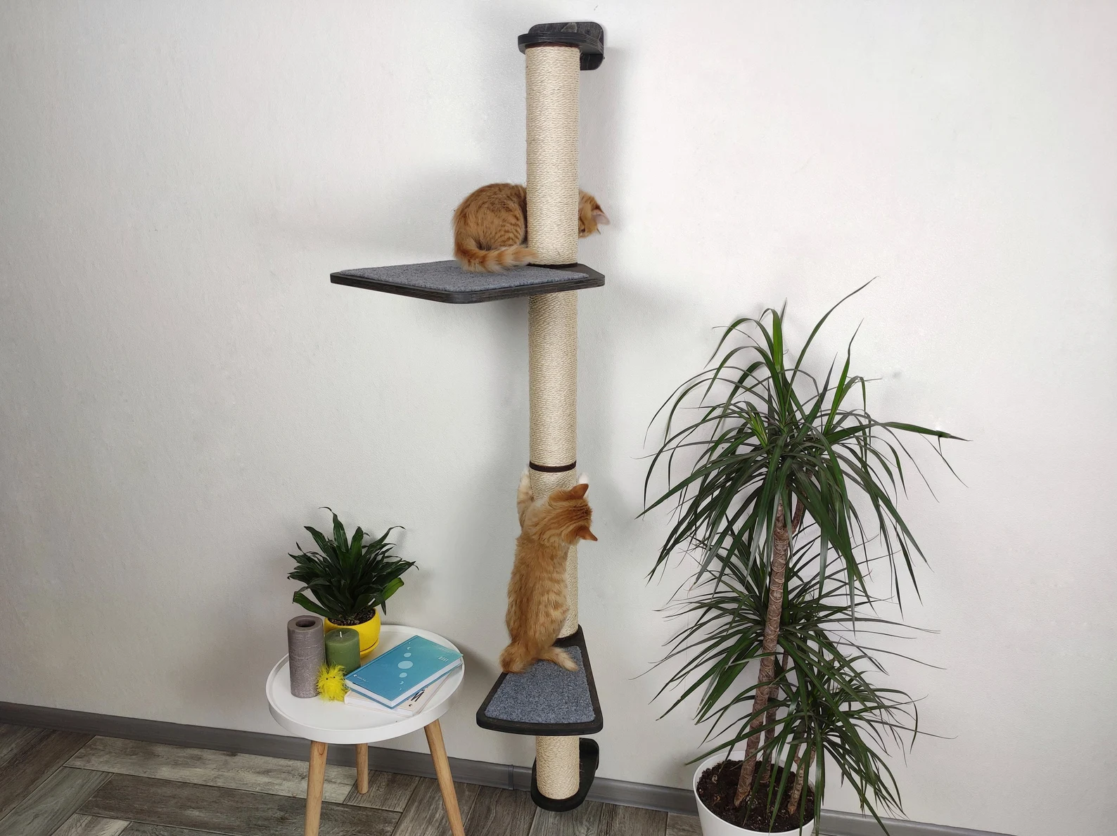 Vertical Cat Scratching Pole (Wall-mounted)