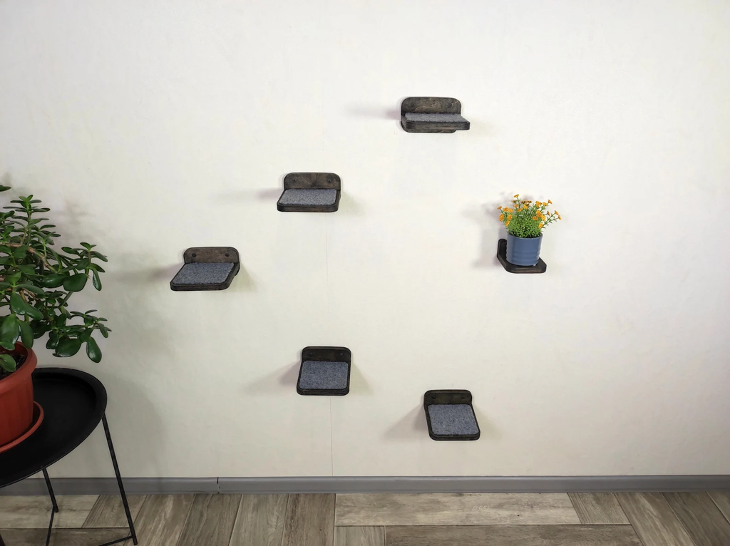 Set of 5 "mini" Cat Wall Steps