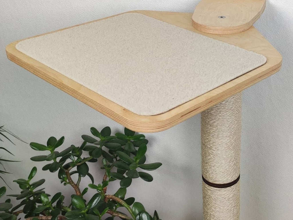 Modular Wall-Mounted Cat Tree with Bridge, Scratch Posts & Shelves
