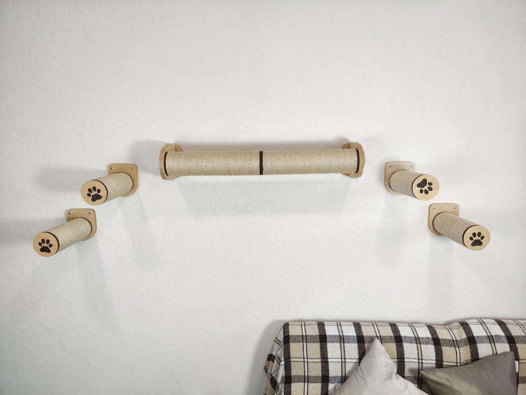 Cat's Sisal Playground Set - Scratcher & 4 Steps