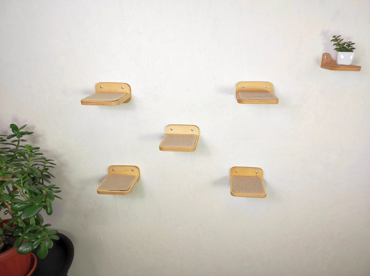 Set of 5 "mini" Cat Wall Steps