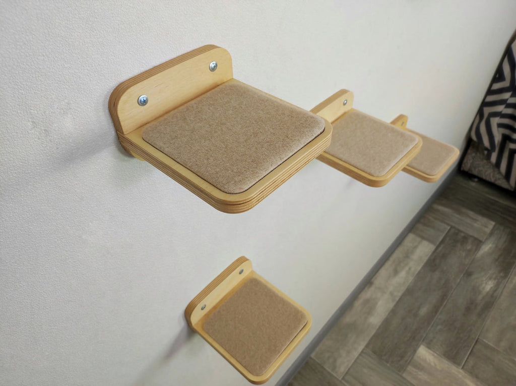 Set of 5 "mini" Cat Wall Steps