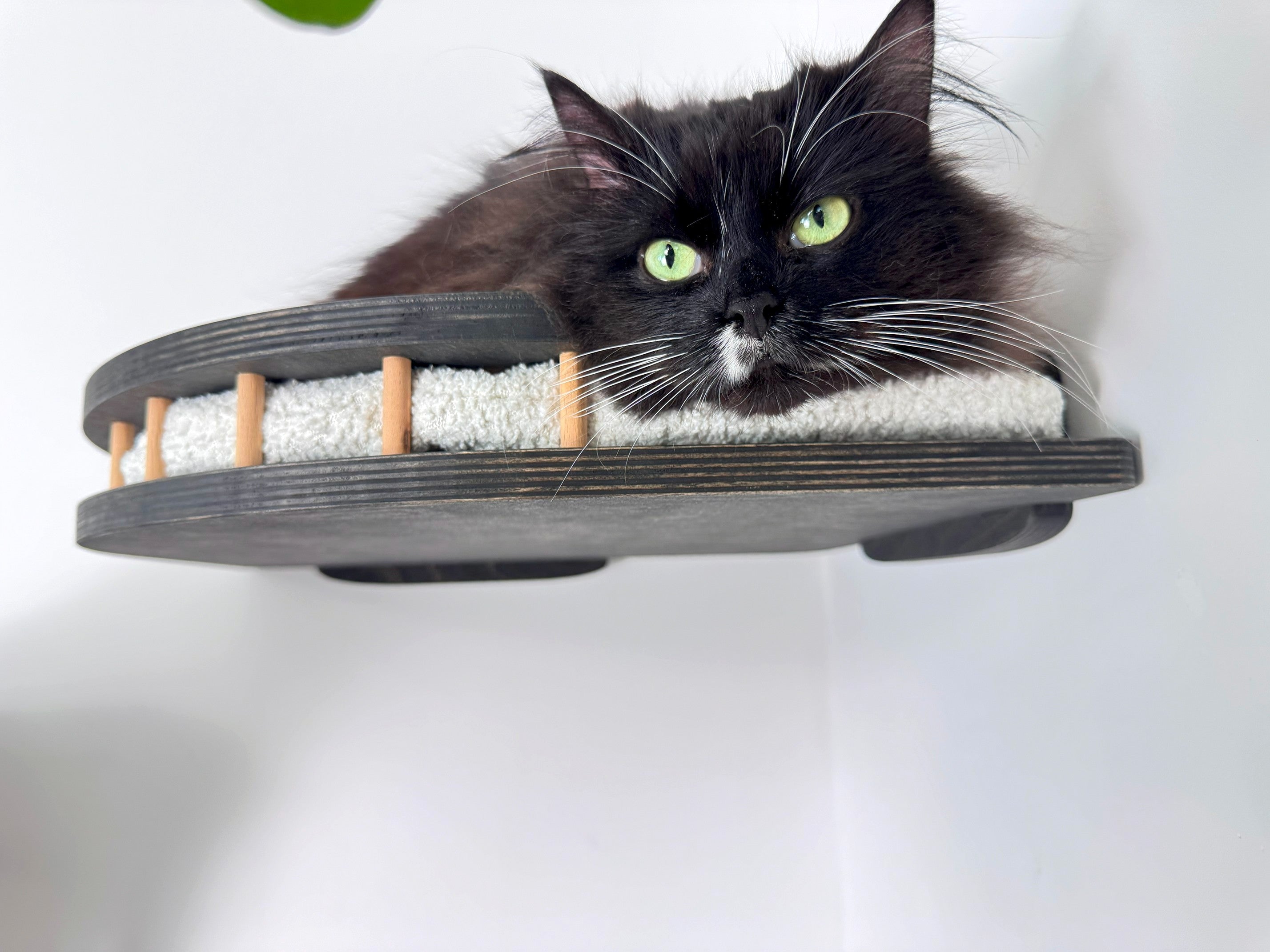 Corner Cat Wall Shelf with Soft Cushion